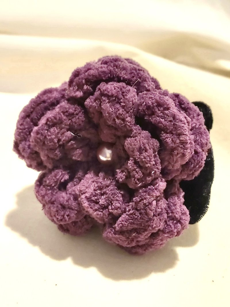 重磅紫絨條腸圈髮綁綁 - 髮飾 - 其他人造纖維 紫色