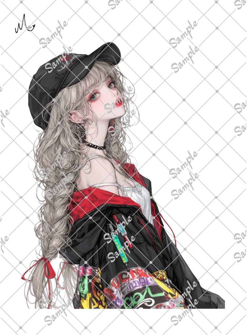 オリジナル人物ステッカー - 貼紙 - 紙 