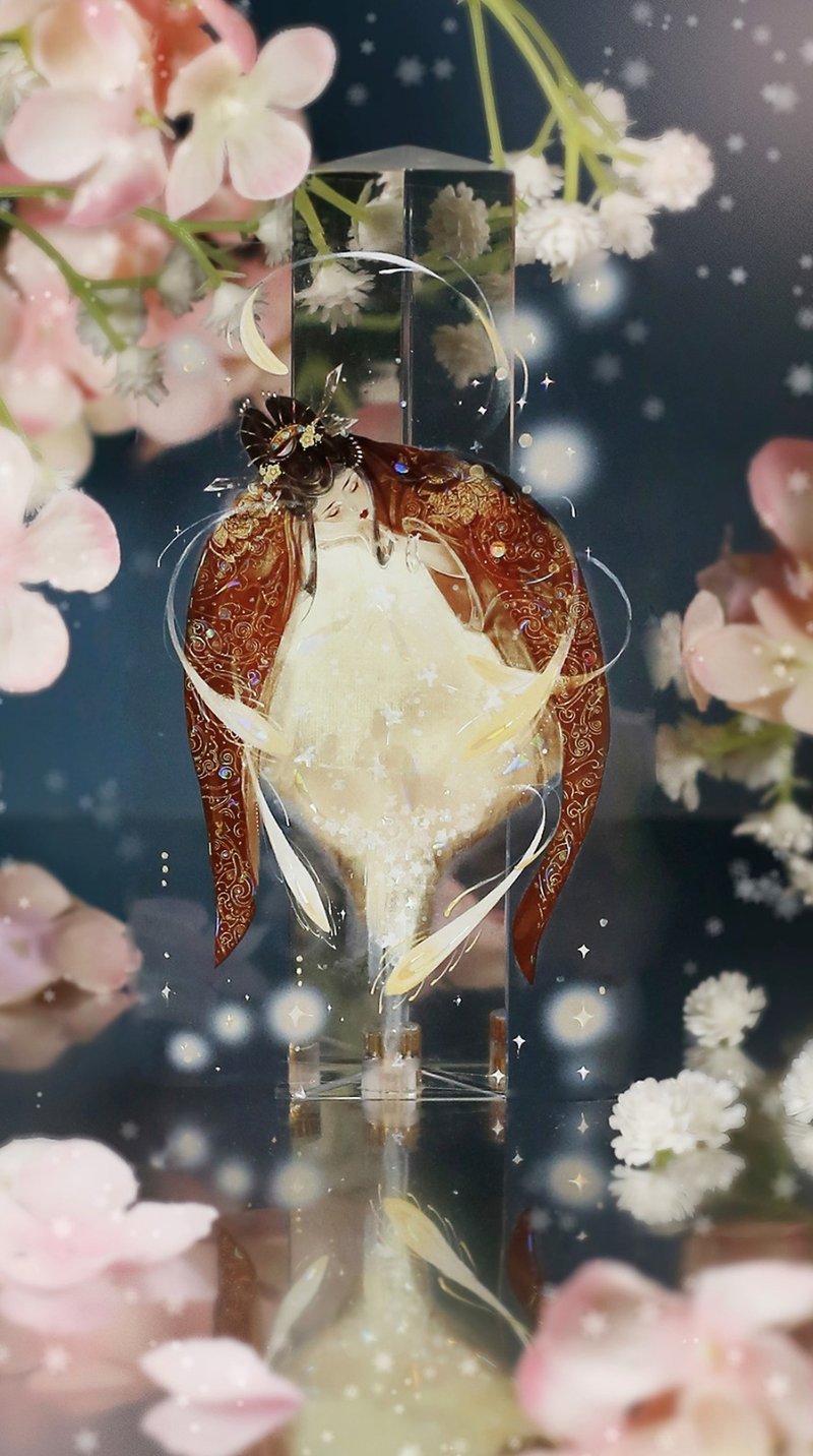 燈火闌珊 千年の戀慕 儚き夢 PET 和紙膠帶 貝殼光 10米卷 - 紙膠帶/和紙/PET - 其他材質 多色