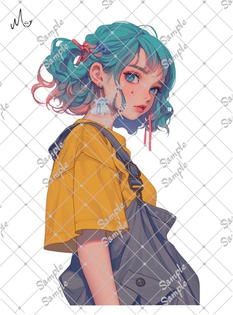 オリジナル人物ステッカー - 貼紙 - 紙 