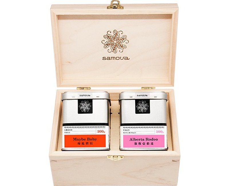 samova exquisite gift box - double tea group - ชา - อาหารสด หลากหลายสี