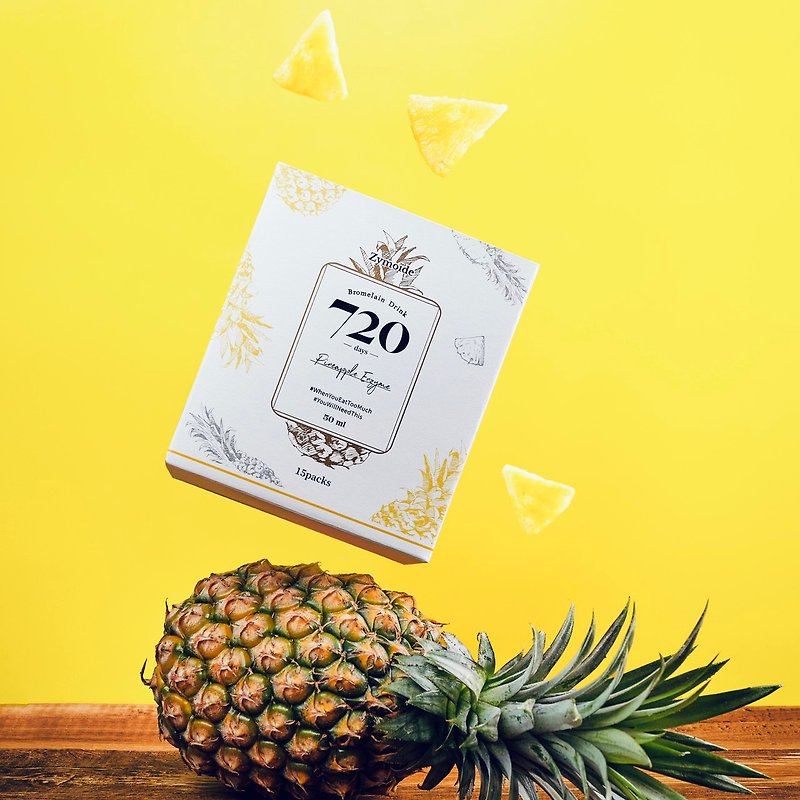Zymoïde 720 Bromelain Drink(pineapple enzyme)  15packs/box - Fruit & Vegetable Juice - Paper White