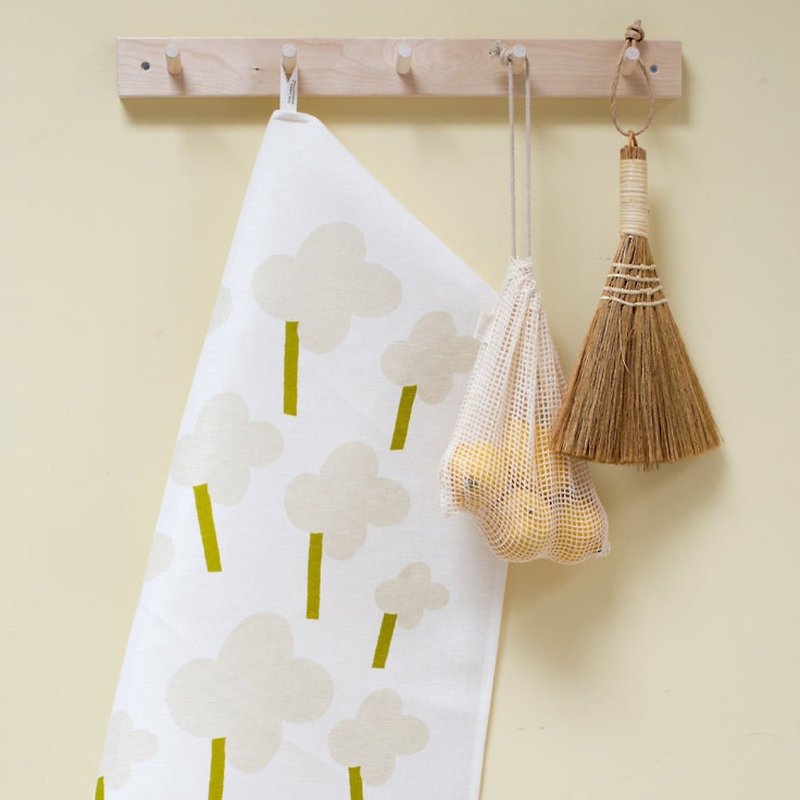 棉麻萬用巾 (ONNI 米灰) - 餐桌布/餐墊 - 棉．麻 白色