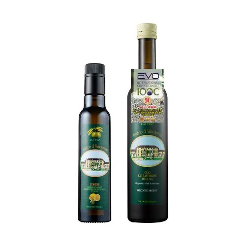 聚德富 FDV農家瑞第一道冷壓特級初榨橄欖油(橄欖油500ml+檸檬橄欖油)