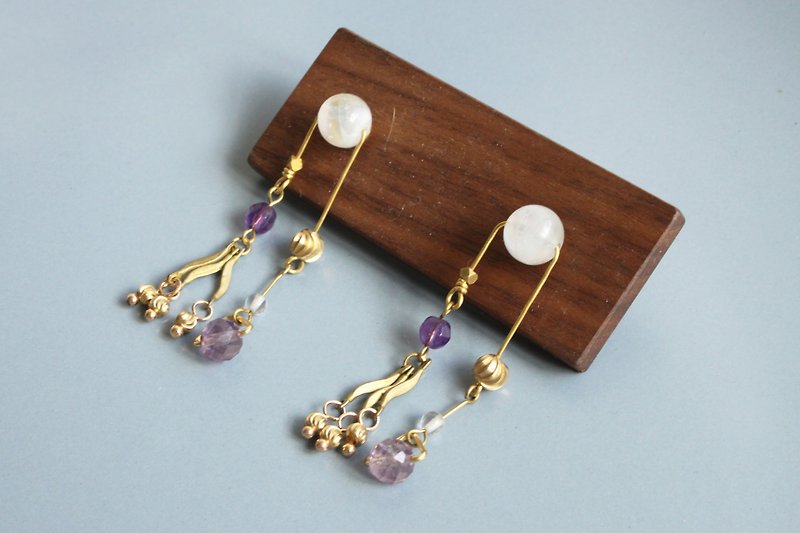 Balance - earring - Earrings & Clip-ons - Semi-Precious Stones White