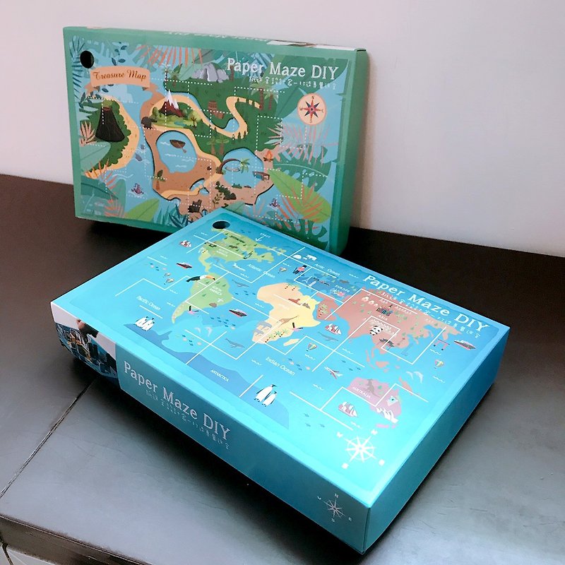 DIY Paper Maze - Jungle party / Travel around the world