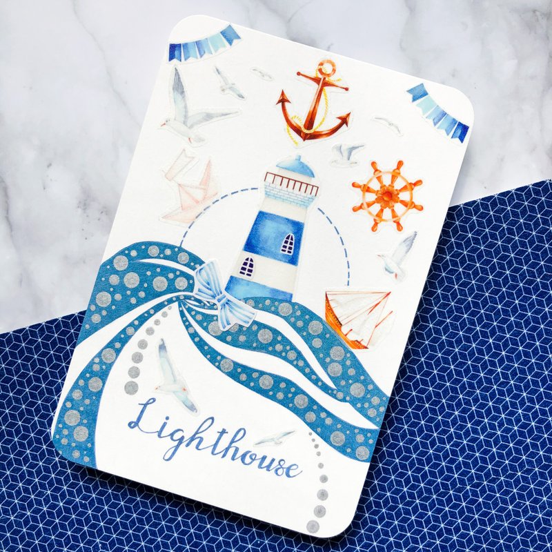 Lighthouse 自帶離紙膠帶 - 紙膠帶/和紙/PET - 紙 白色