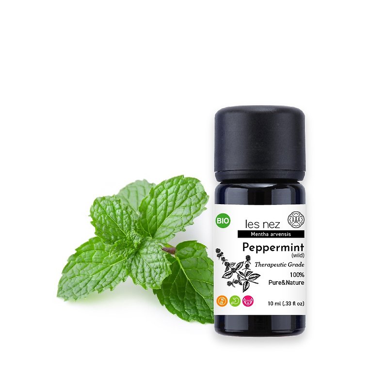 [Les nez scented nose] Natural single peppermint/field mint pure essential oil 10ML - Fragrances - Essential Oils Black
