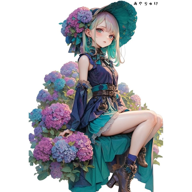 【6月中旬新作】07-096-0080 コラージュステッカー - 貼紙 - 紙 