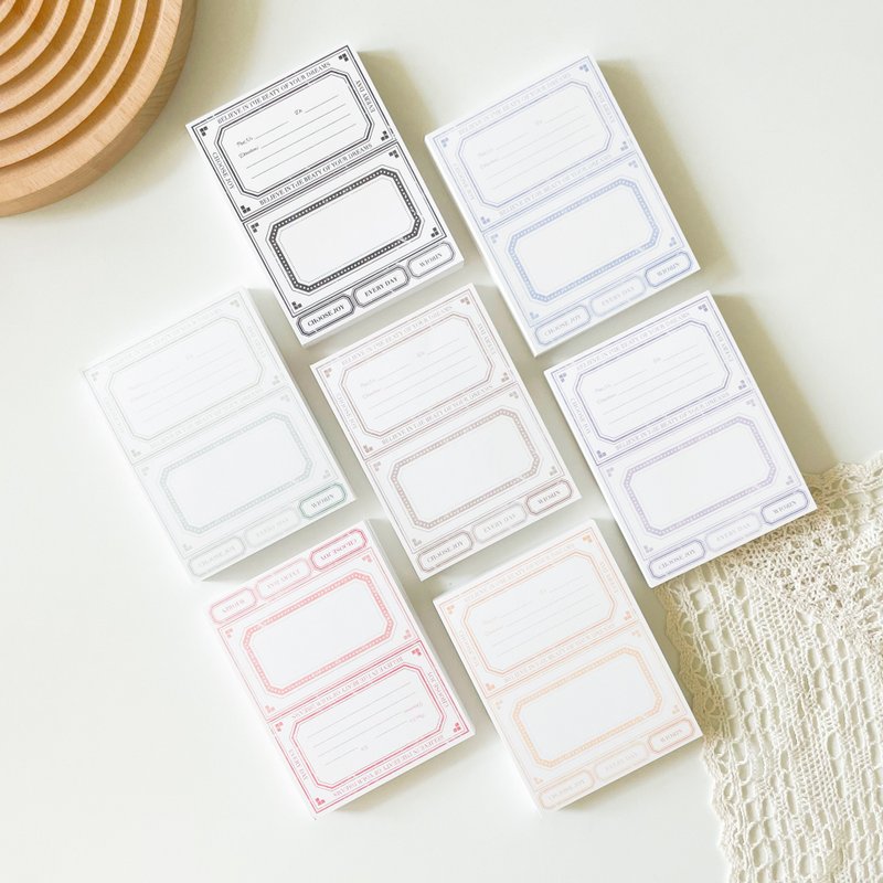 Emotional square label scrapbook notepads paper - 便條紙/便利貼 - 紙 