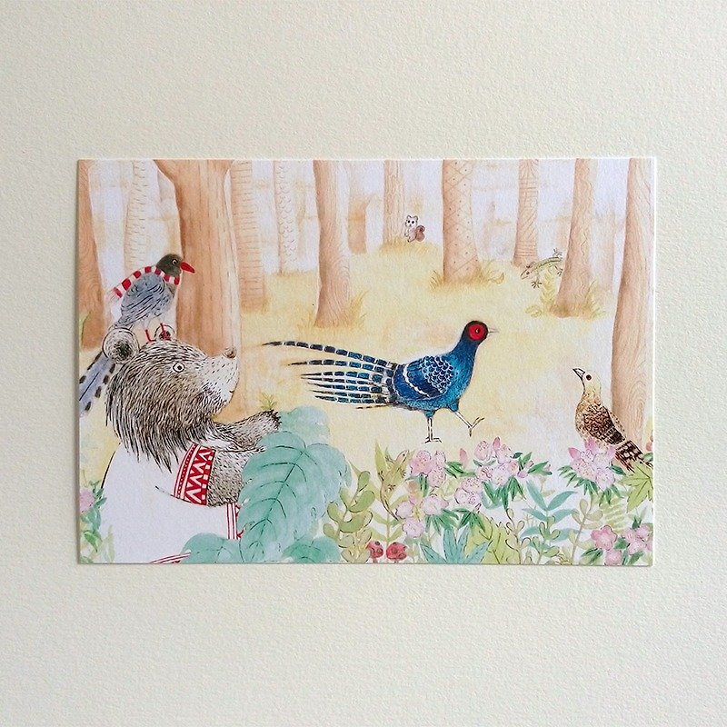 Meet the Endemic Species of Taiwan－Mikado Pheasant Postcard - Cards & Postcards - Paper Gold