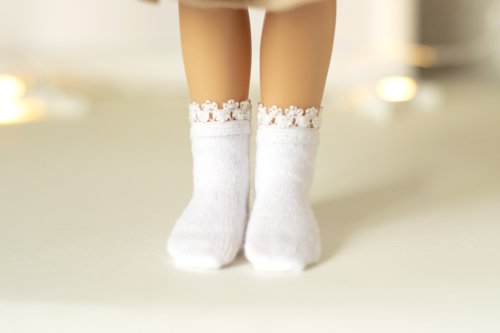 ShopFashionDolls White socks for doll Paola Reina, Siblies, Corolle, Little Darling 33 cm/13 inch