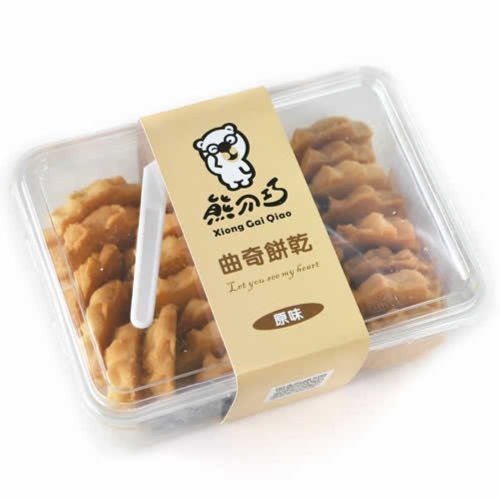 臺中伴手禮 熊介巧手工餅乾包心蛋捲 原味曲奇餅