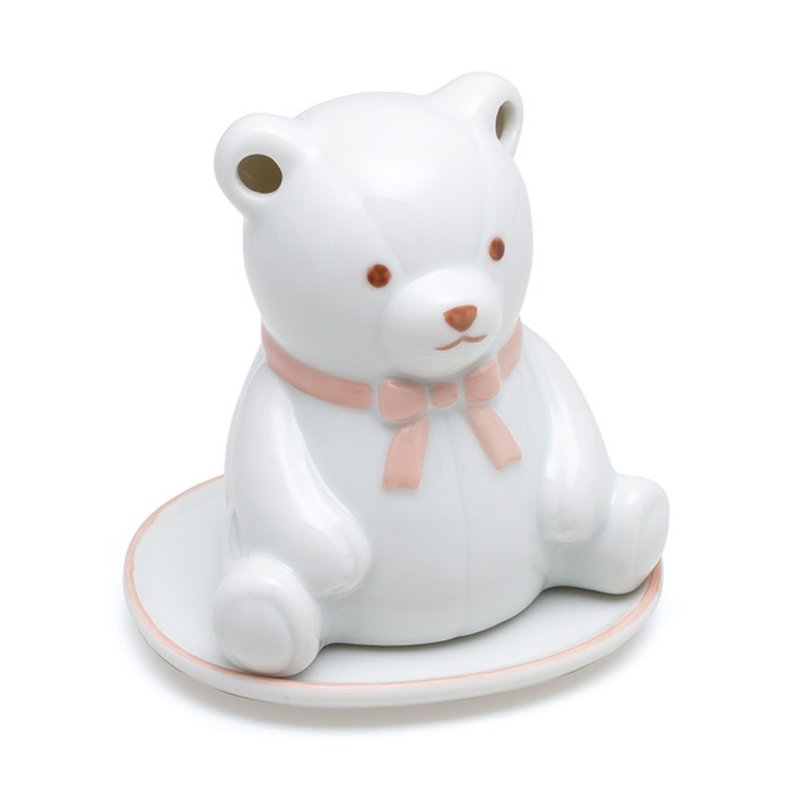 日本【松榮堂】Teddy【小熊】 香爐 - 香氛/精油/擴香 - 瓷 