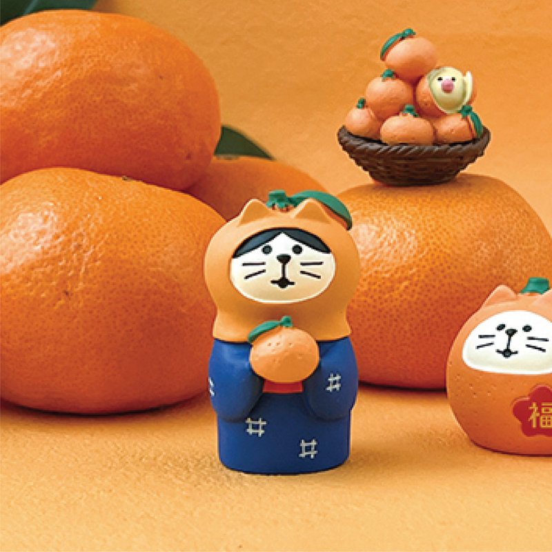 日本Decole Concombre - 金運橘子 - 擺飾/家飾品 - 樹脂 