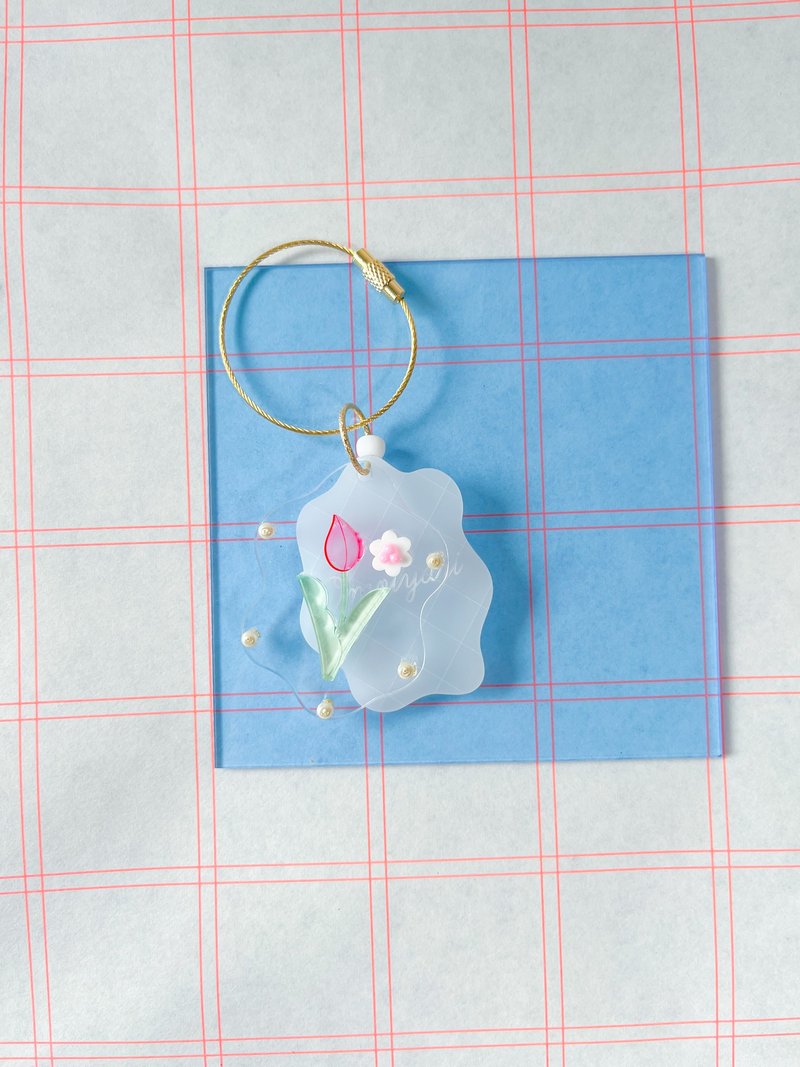 Keychain: hanakotoba | language of flowers - 鑰匙圈/鑰匙包 - 壓克力 