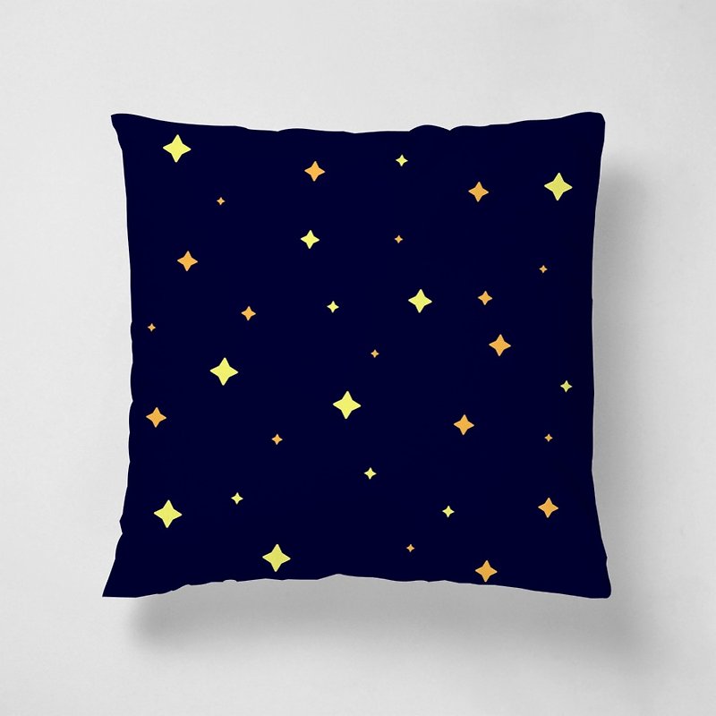 star 深藍 │ 40*40cm 短絨抱枕 - 枕頭/抱枕 - 其他材質 藍色