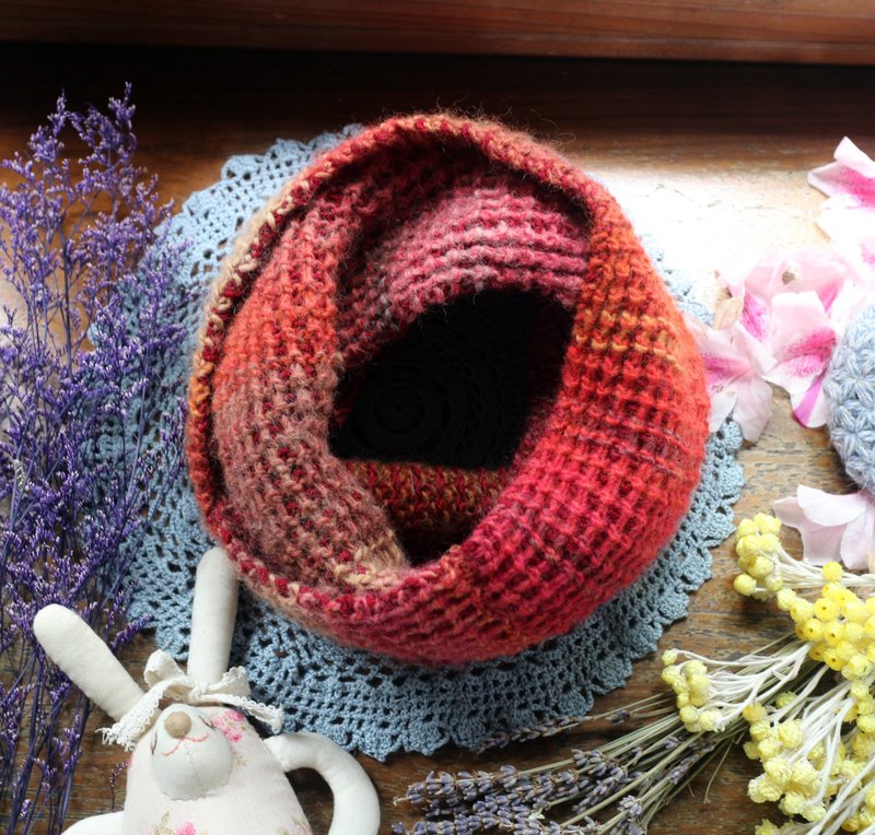 ChiChi hand-made-handmade wool neck circumference/bib [mix and match series] - Knit Scarves & Wraps - Wool Multicolor