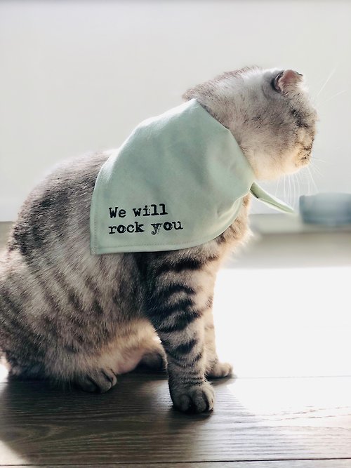 WDN 貓三角巾 － We will rock you
