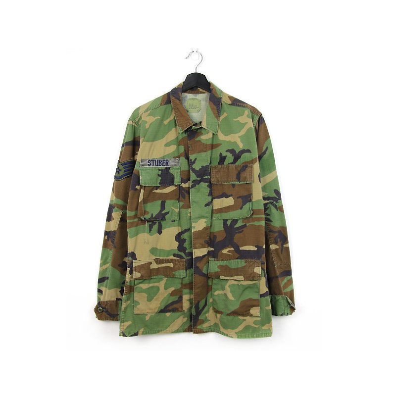 Back to Green:: The U.S. Army issued a field camouflage shirt gray patch // Army Vintage - เสื้อเชิ้ตผู้ชาย - ผ้าฝ้าย/ผ้าลินิน 