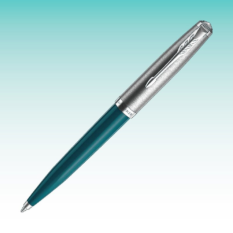 Parker 派克51復刻版 綠桿原子筆 免費刻字 - 原子筆/中性筆 - 其他金屬 綠色