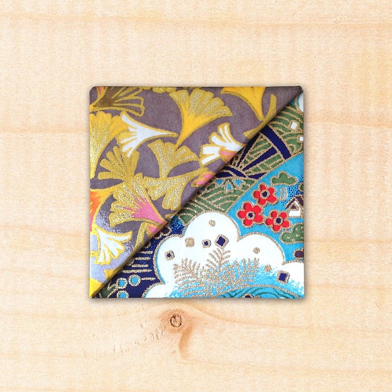 Flower Corner Bookmark-Japanese Imported Washi / Handmade Bookmark -bookmark#014 - ที่คั่นหนังสือ - กระดาษ สีกากี