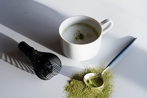 美濃加茂茶舗 茶刷 (茶筅) & 茶粉組 日本綠茶粉 焙茶粉 茶拿鐵用粉末