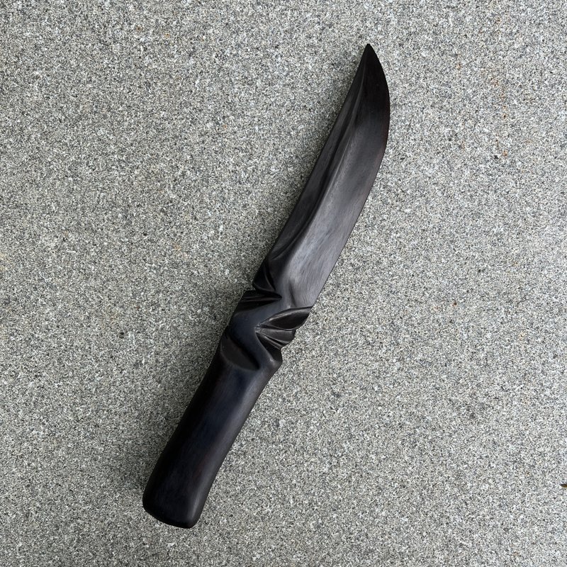 我販劍　妖刀　懏夜爵　藝術木刀　手工木劍　匕首　魔劍紙鎮 - 擺飾/家飾品 - 木頭 黑色