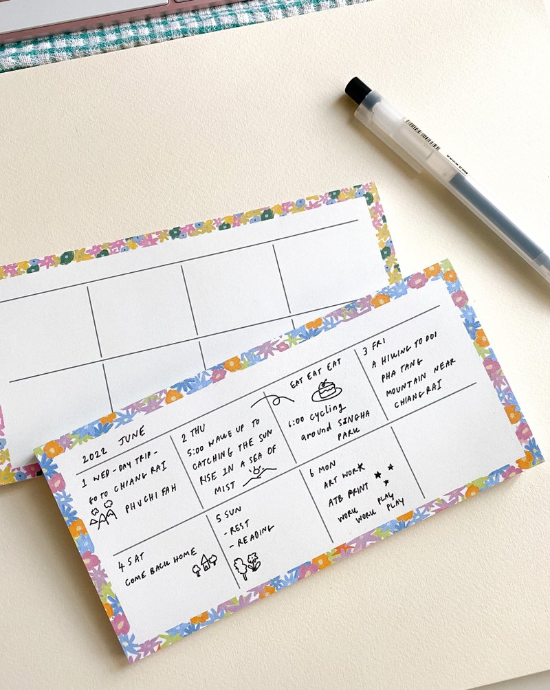 Daily-Weekly Planner - 便條紙/便利貼 - 紙 多色