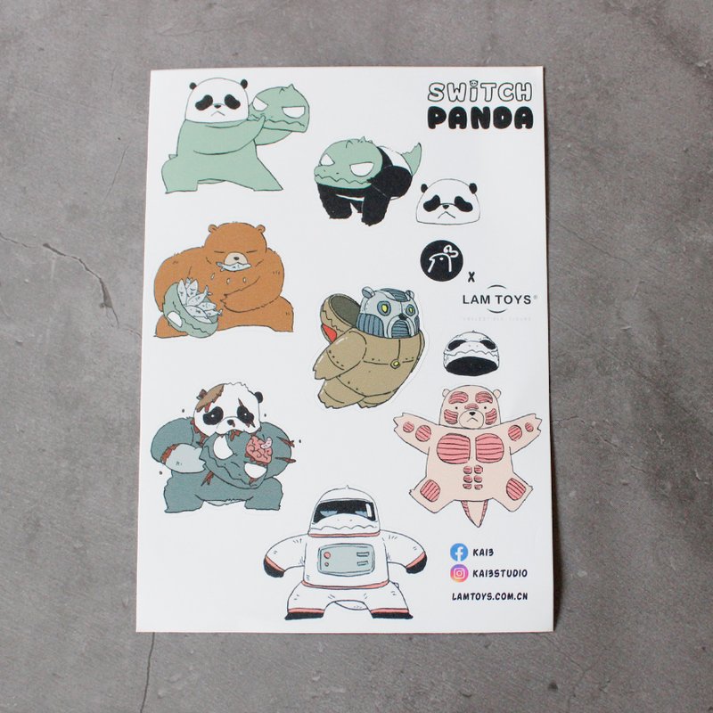 Sticker ไก่3 Sticker ไก่3 Switch panda blind Ver.02 - สติกเกอร์ - พลาสติก 