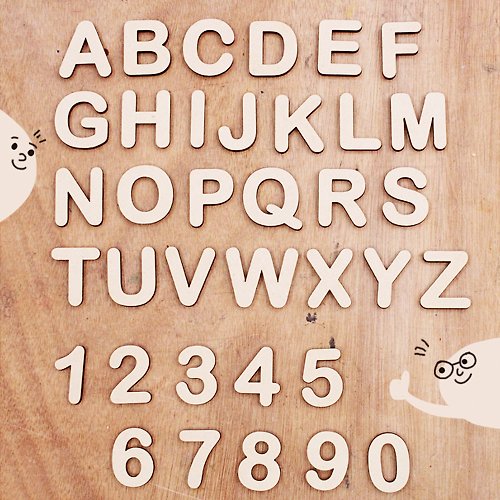 MUYU 木宇設計 裝飾小物 - 英文字母 / 數字牌