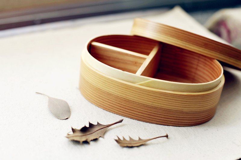 【好日戀物】日本手工木製便當盒 - 其他 - 木頭 咖啡色