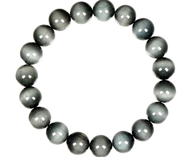 Zhengjia Jewelry] イーグルアイ石シルバーグレーキャッツアイ