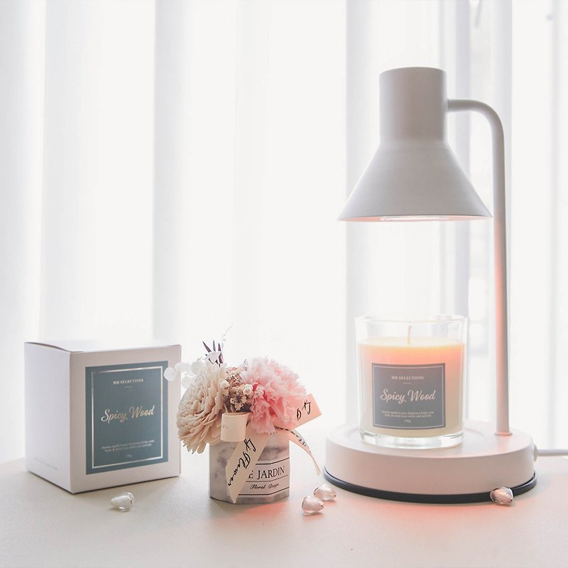 [Super Pickup] Dona Fragrance Melting Wax Lamp Series (candles not included) The first choice for gifts_White for fast shipping - Fragrances - Other Metals White
