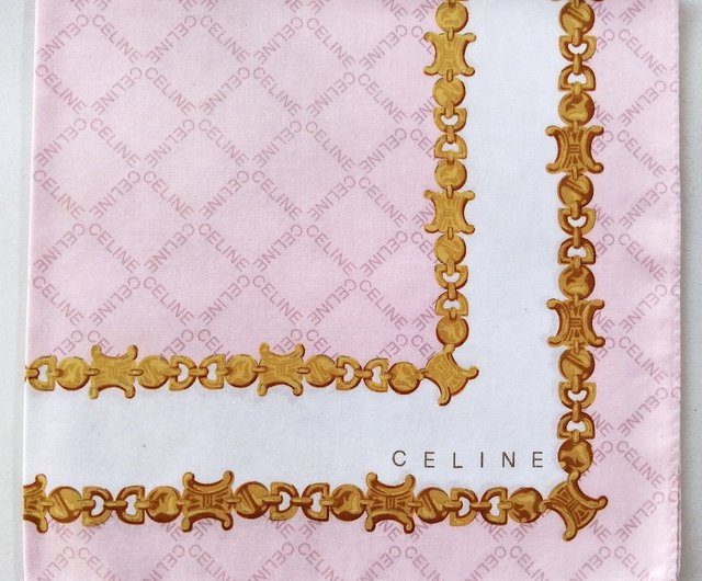 Celine Vintage Handkerchief Antique Jewelry 20 x 19.5 inches