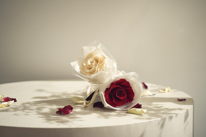 赤 — 一輪の永遠のバラ — エクアドル - フラワー/ガーデン - 寄せ植え・花 レッド