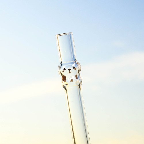 Lucky dog ​​shaped glass straw - Shop GOODGLAS Reusable Straws - Pinkoi