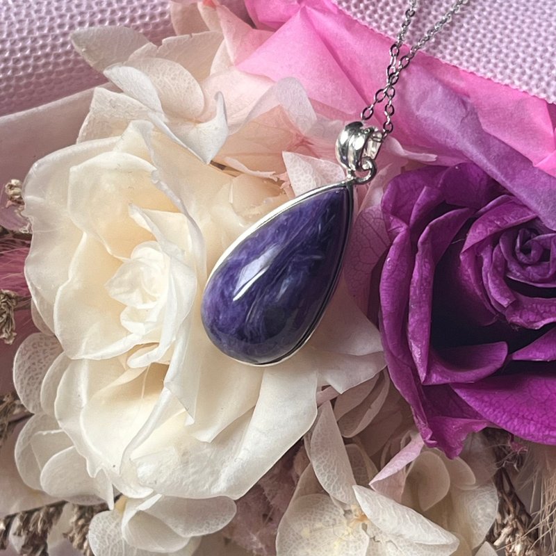 [Waiwaixi Crystal] Stone of Wisdom-Amethyst Crystal Necklace - สร้อยคอ - เครื่องเพชรพลอย สีม่วง