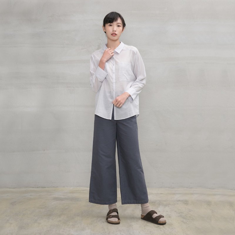 神采奕奕寬口長褲 Vitality Wide-Cut Trouser P148 - 女長褲 - 棉．麻 多色