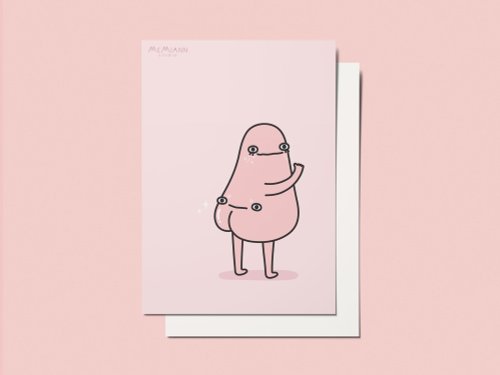 MeMiann Studio Postcard Nip-Nip