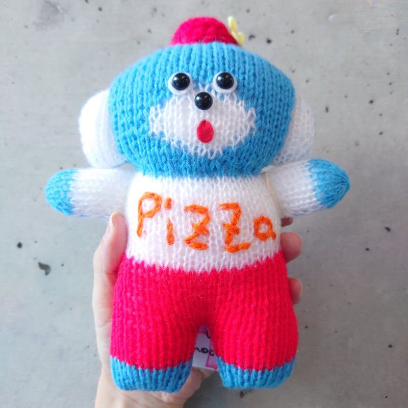 Stuffed animal, Amigurumi, Dig the Koala, handmade, one-of-a-kind - ตุ๊กตา - ขนแกะ สีน้ำเงิน