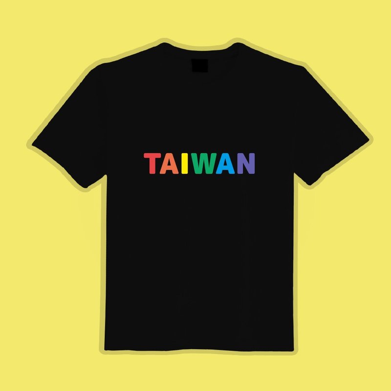 TAIWAN 彩色 台灣 衣服 T恤 黑T 童裝 短袖 純棉 吸濕排汗 涼感衣 - 男 T 恤 - 棉．麻 多色