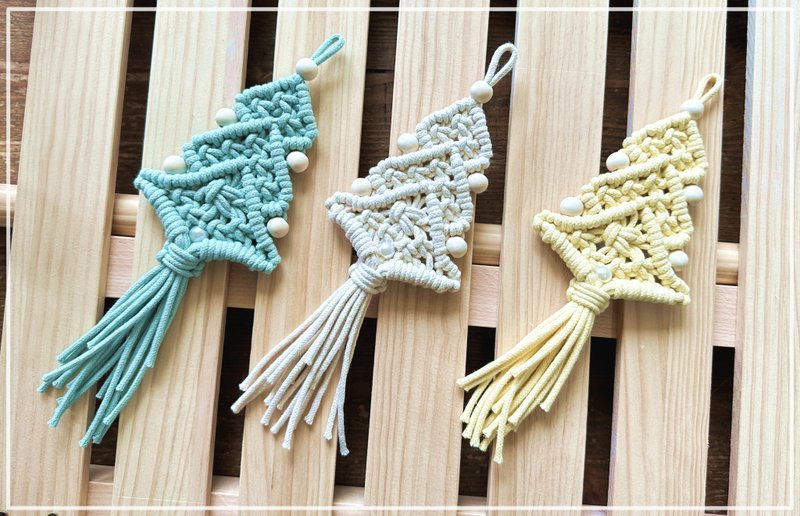 DIY Macrame Christmas Tree Kits - เย็บปัก/ถักทอ/ใยขนแกะ - ผ้าฝ้าย/ผ้าลินิน 