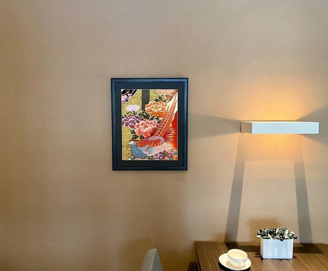 刺繍の絵/衝立 旅館 和風インテリア 家具 古民家 刺繍の絵/衝立 旅館 和風インテリア 家具 古民家