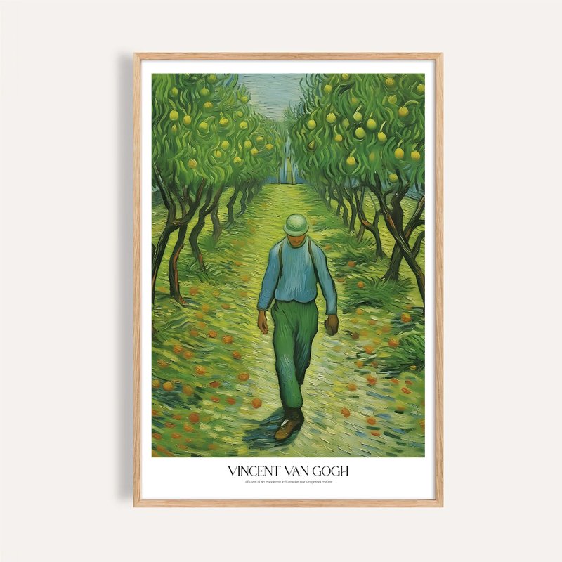 果園小徑 Orchard Path / 梵谷風格藝術掛畫 畫芯 海報 - 海報/掛畫/掛布 - 紙 
