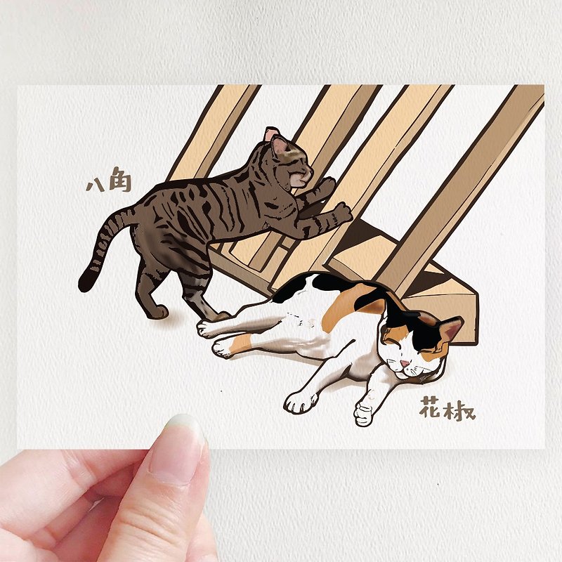 【慈善商品】浪貓的生活-明信片組 (4款選1) - 卡片/明信片 - 紙 白色