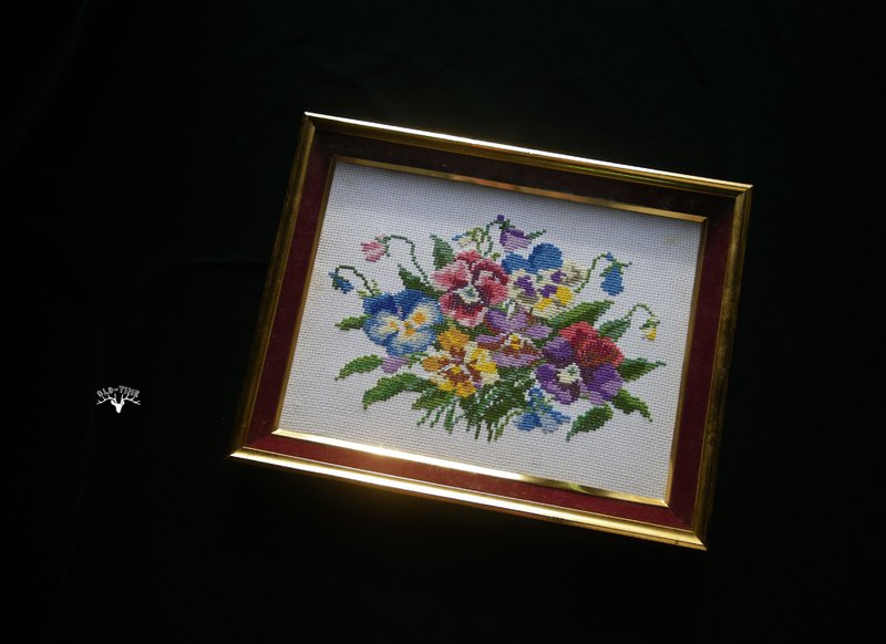 【老時光 OLD-TIME】早期台灣製手工刺繡掛飾 - 擺飾/家飾品 - 其他材質 