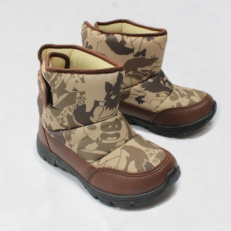 Children water resistant boots – brown - รองเท้าเด็ก - วัสดุกันนำ้ สีนำ้ตาล
