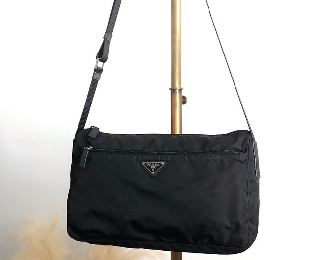 日本直送名牌中古包】PRADA プラダショルダーバッグブラック
