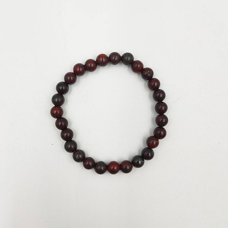 雞血石手環 手環 首飾 飾品 開運 - 手鍊/手環 - 其他材質 咖啡色